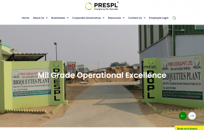Transforming PRESPL's Digital Presence with a Modern, Scalable Corporate Website