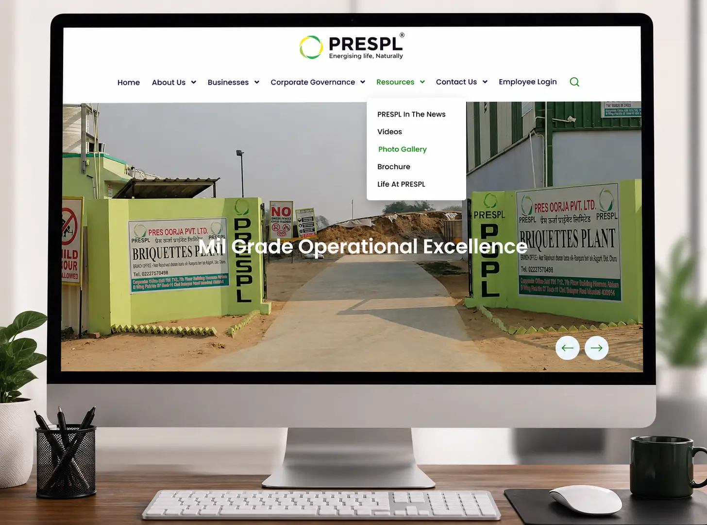 Transforming PRESPL's Digital Presence with a Modern, Scalable Corporate Website
