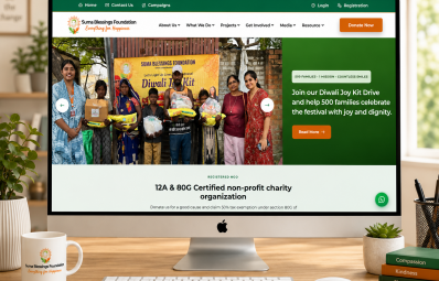 Suma Blessings Foundation Website Design & Digital Transformation